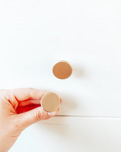 PREORDER | Flat Round Brushed Brass Gold Circle Draw Pull Cabinet Handle Knob Replacement Australia |Scandi Boho Luxe Nursery DIY|ONE handle