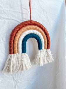 Rope Rainbow Hanging Cotton Wrapped Decor | Boho Luxe Art Deco Coastal Scandi Nursery Decor